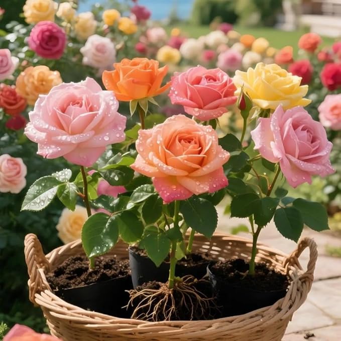 Beautiful Rose Seeds (25pcs) – Easy to Plant Perennial Rare Exotic Garden Plants – Perfect for Weddings & Gifts