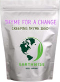 Earthwise Thyme for a Change – Wild Creeping Thyme Seeds – 1/2 oz (~8000 Seeds), Drought-Tolerant Ground Cover – Covers 250 sq. ft.