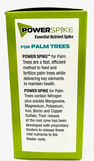 for Palm Trees, Palm Tree Fertilizer Spike. Essential Nutrient Spike specifically formulated to Effectively Feed and fertilize All Types of Palm Trees and Address Common Deficiencies. (10)