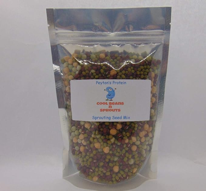 Peyton's Protein Mix Seeds for Sprouting Microgreens,4 Ounces,"COOL BEANS n SPROUTS" Brand, A superfood Packed with antioxidants. A Small Town Family Run USA Business.Thank You !