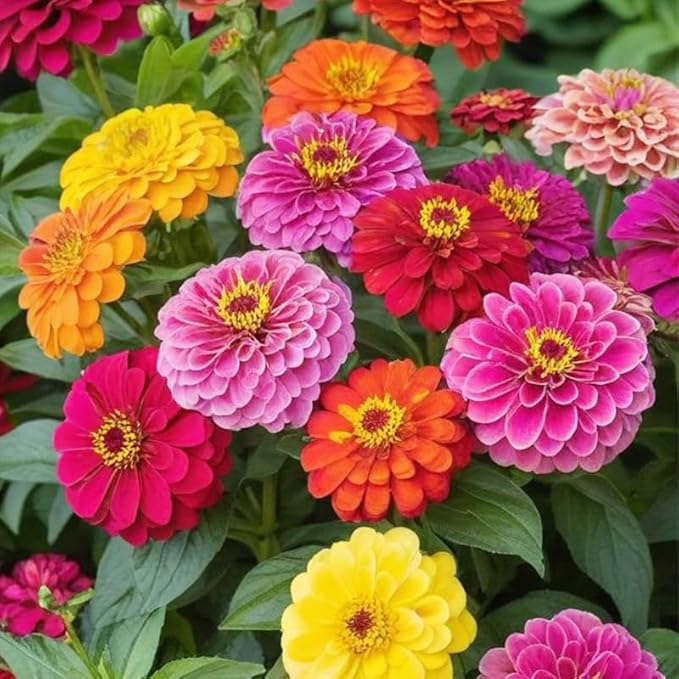 1100+ Perennial Zinnia Seeds for Planting-Non-GMO Colorful Zinnia Flowers Seeds for Home Yard Garden Heirloom Wildflower