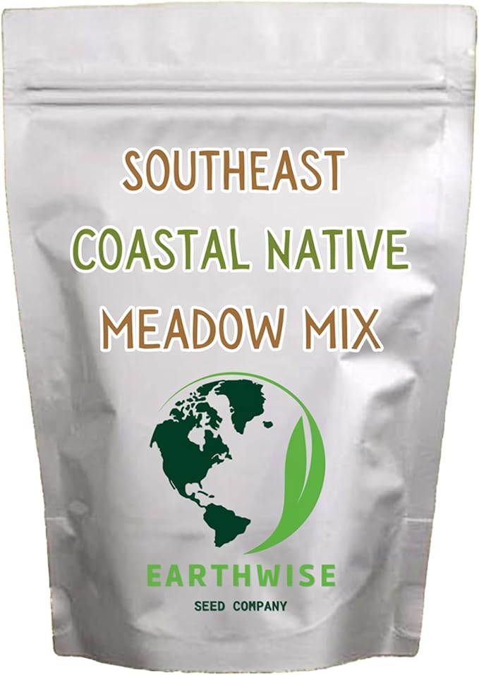 Earthwise 1/4 lb Southeast Native Meadowscaping Mix – Low-Maintenance, Wildlife-Friendly Wildflowers – 500 sq. ft. Coverage