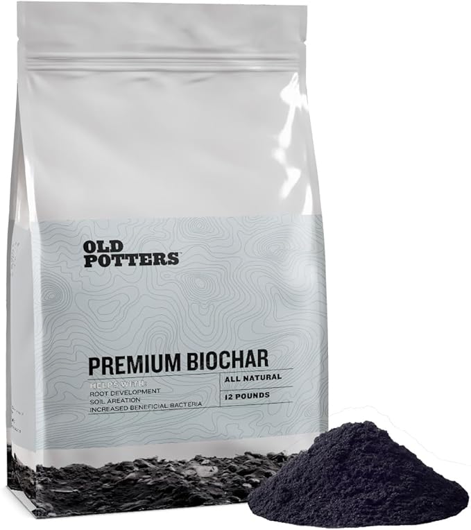Premium Biochar Soil Enhancer – 100% Organic Charcoal Amendment for Improved Soil Health and Plant Growth (12 Quarts)