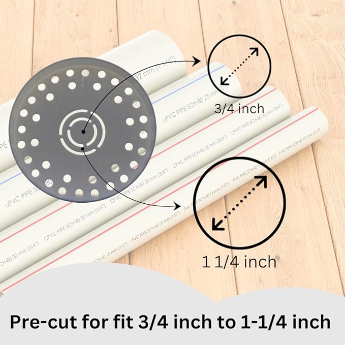 Drain Cap Hydroponic 4 Inch Pipe Vertical Hydroponic Tower (Pack of 4) | Life of Garden | Indoor Hydroponic Garden | Hydroponic Herb Garden Kit Indoor | Made in The USA