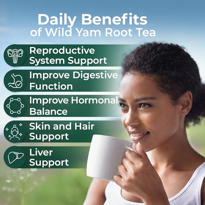 4 oz Wild Yam Root Herbal Tea (Dioscorea) - 113g Wild Yam Root Loose Herb Tea Ñame Silvestre