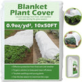 Plant Covers Freeze Protection 10 ft x 50 ft Floating Row Cover 0.9oz/yd² Garden Fabric Plant Cover for Winter Frost/Sun Pest Protection (10FT X 50FT)
