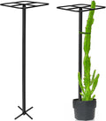 1 Pcs Heavy Duty Dragon Fruit Trellis 12"x12"x50", Adjustable Metal Dragon Plant Support Stand, Durable Vertical Trellis for Climbing Plants, No-Hammer Assembly for Outdoor Garden(Square)
