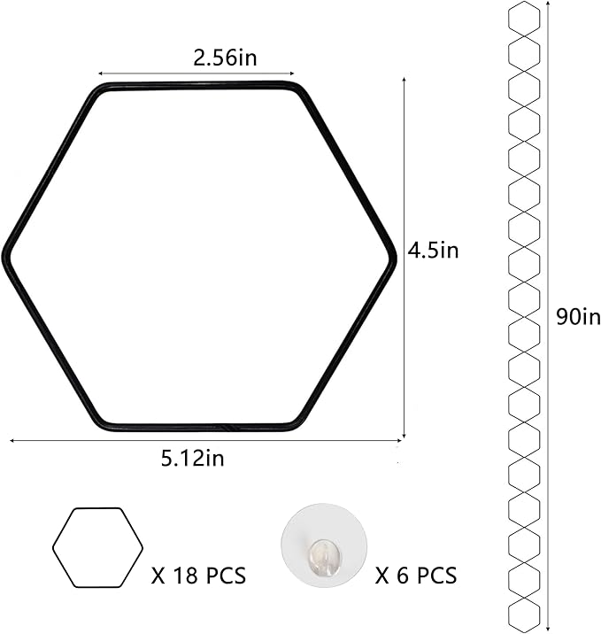 Chain Trellis for Climbing Plants, 18Pcs Metal Climbing Trellis with Hooks, Wall Trellis for Climbing Plants Indoor and Outdoor, Climber Plant Vine Support for Potted Monstera, Pothos, Ivy