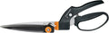 Fiskars Garden Swivel Grass Shears, Rotating Blades for Precise Lawn Edging, Spring-Action Handle, 5", Black/Orange