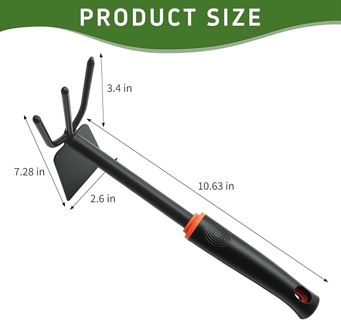 Weed Puller Tool, Portable Garden Weeder Tool, Gardening Weeding Tool for Hand Weeder Puller for Vegetable Gardening Backyard Farm Planting - Black