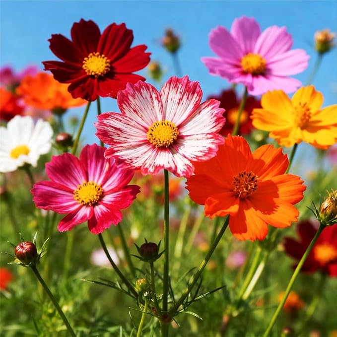 850+ Annual Cosmos Cut Flower Seed Mix for Planting-Non-GMO Heirloom Plant Seeds Garden Outdoor