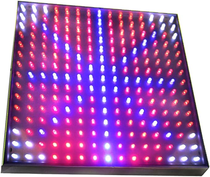 HQRP Quad Indoor Garden LED Light Panel for Growth Stimulate Blue + Red + Orange + White 460/630/610 nm 225 LED 14W 12V