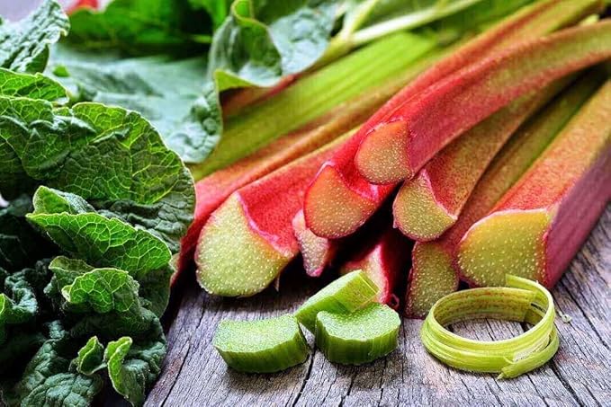 Rhubarb 'Victoria' Seeds – Perennial Vegetable (Rheum × hybridum) | Heirloom Variety, Tart Flavor, Cold-Hardy & Heavy-Yielding