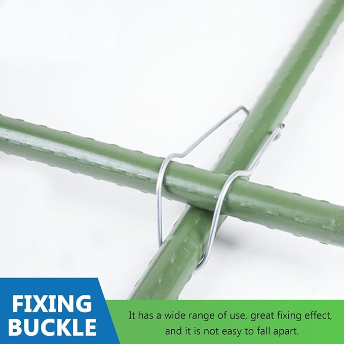 Yardwe Plant Climbing Support Buckle 50-Pack Adjustable Spring Clips for Garden Trellis Plant Clips for Climbing Plants Indoor Outdoor Stem Support Connecting Buckles