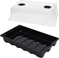 YoleShy 5 Packs Seed Starter Tray with Dome Reusable Plastic Plant Growing Trays with Humidity Domes Thickened Sturdy for Seed Starting Germination Growing Seedling Propagation,14.5"x9"