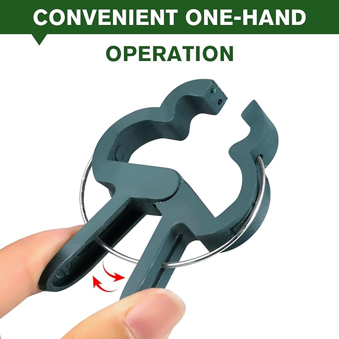 A Plant Clamp Used for Climbing Plants,Horticultural Clip Used to Support Climbing of Flower Stems, Vines, Vegetables, and Tomatoes,Vine Clip for Garden Vine Training(Green, 60 Small)