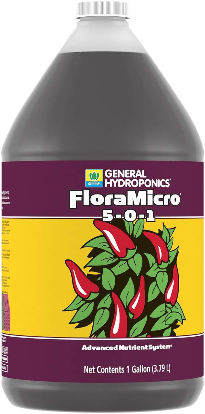 General Hydroponics 718125 Flora Micro, 1 Gallon