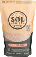 Sol Soils Calcined Clay – 100% Peat-Free Soil Amendments with Superior Drainage, Aeration, & Root Health for Indoor Plants, Succulents, Bonsai & More - 2 Quarts