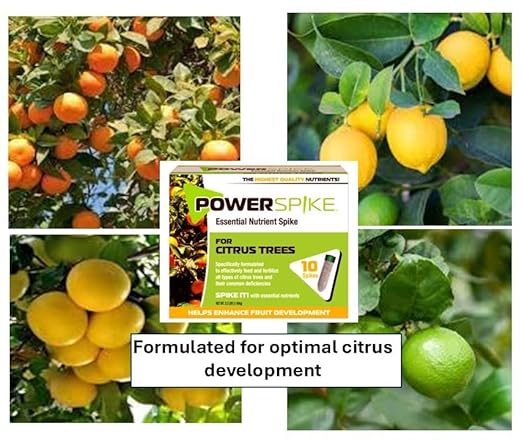 for Citrus Trees, Citrus Tree fetilizer Spike. Essential Nutrient Spike specifically formulated to Feed and fertilize All Types of Citrus Trees and Address Common Deficiencies., 93307