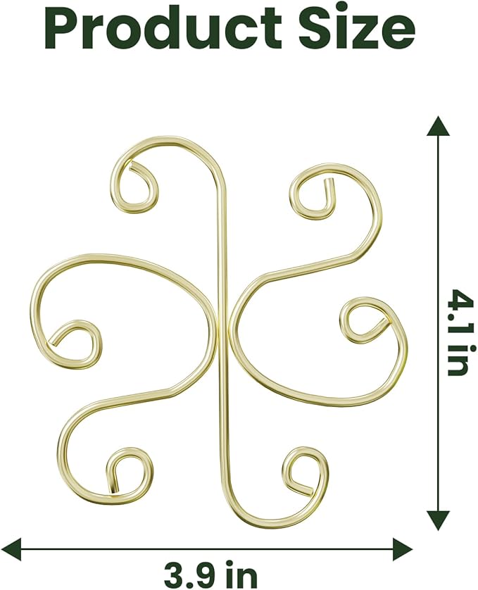 5pcs Plant Stem Support，Metal Shaped Support Frame For Outdoor & Indoor Plant Growth Stereotypes-Small
