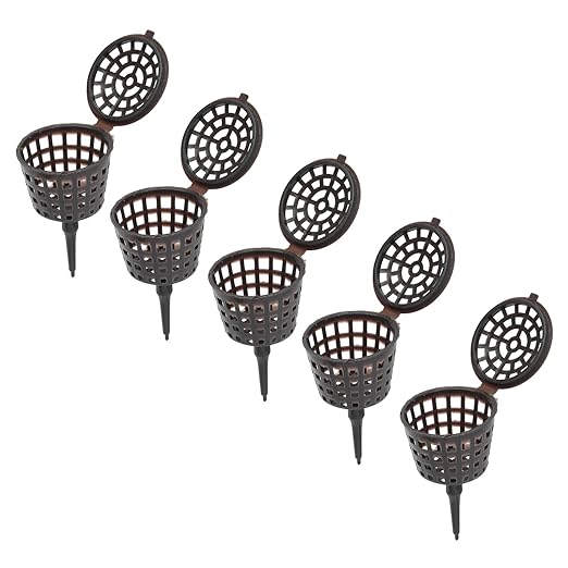 50Pcs Fertilizer Basket, Plastic Fertilizer Orchid Basket Garden Nutrition Cups Fertilization Container for Orchid Bonsai Flower Plant