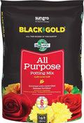 Sun Gro 13101021 Black Gold All Purpose Potting Mix with Fertilizer, 1 Cubic Feet