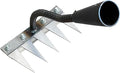 Ironrake The Heavy-Duty Iron Weeding Rake,1pc Iron Rake for Gardening and Weeding with 5 Metal Tines,Weeding Rake for Sturdy Dethatching,Ironrake for Backyard Lawn Loosening Planting Weeding (5 TINES)