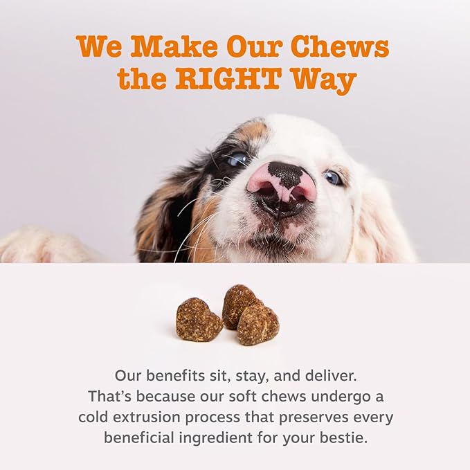 Zesty Paws Stay Green Bites for Dogs - Grass Burn Soft Chews for Lawn Spots Caused by Dog Urine - with Cranberry for Urinary Tract & Bladder - Chicken - 90 Count