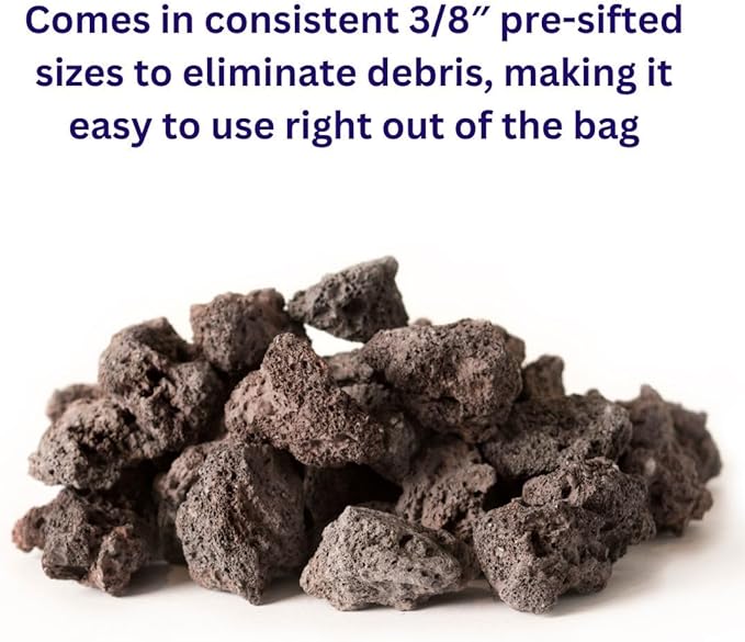 SuperMoss (24533) Horticultural Lava Rock – Premium Soil Amendment & Decorative Top Dressing for Plants, Terrariums, & Aquariums, 2 Quarts Bag, Black
