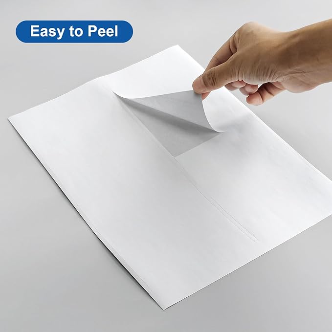Bostlabels 500 Sheets 2000 Pcs 4 Up 4x5 White Shipping Labels for inkjet and Laser Printers, large Labels 4 per Sheet, Permanent Strong Adhesive A4 Size 4 Labels per Page Perfect for Mailing & Address