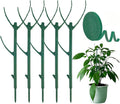 5 PCS Stackable Twig, Stackable Plant Support Stakes, Monstera Plastic Support Structures for Indoor & Outdoor Plants, Potted Plants, Flower Other Climbing Plants(Green, 10 Pack, 11."L)