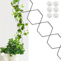 Chain Trellis for Climbing Plants, 18Pcs Metal Climbing Trellis with Hooks, Wall Trellis for Climbing Plants Indoor and Outdoor, Climber Plant Vine Support for Potted Monstera, Pothos, Ivy