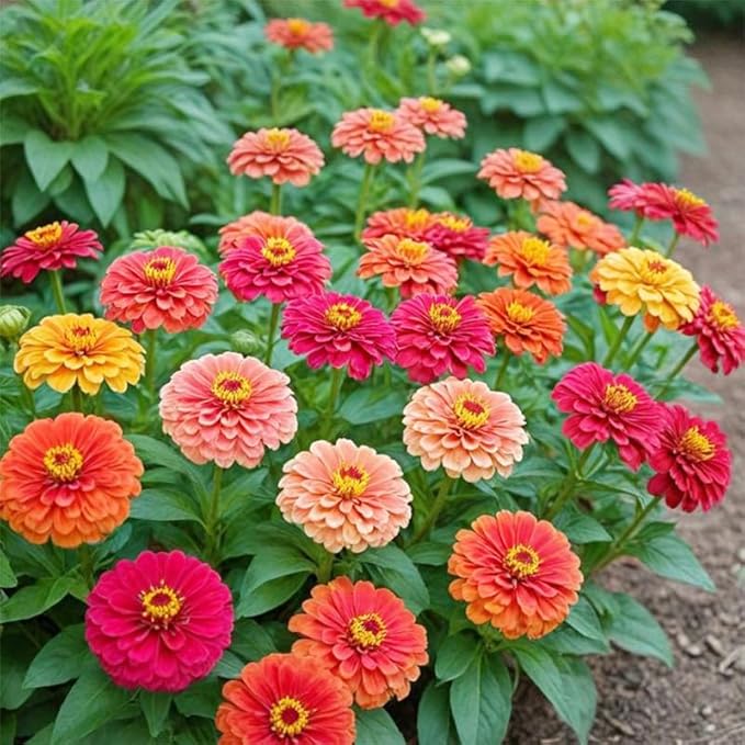 1100+ Perennial Zinnia Seeds for Planting-Non-GMO Colorful Zinnia Flowers Seeds for Home Yard Garden Heirloom Wildflower