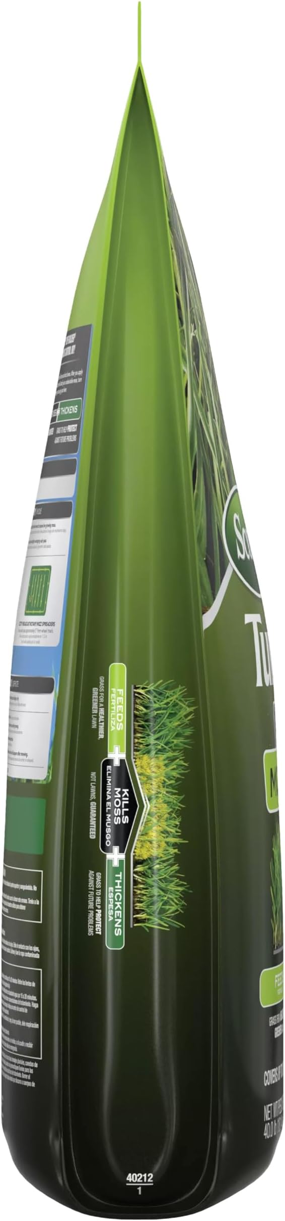 Scotts Turf Builder Triple Action for Moss Control - Moss Killer and Lawn Fertilizer, Lawn Care, Covers Up to 8,000 sq. ft., 40 lb.
