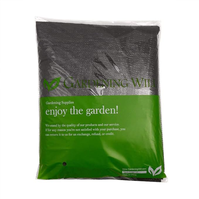 8Ft x 10Ft Garden Landscape Ground Cover Weed Barrier 3oz Heavy Duty Polyethylene Woven Weed Block Gardening Mat