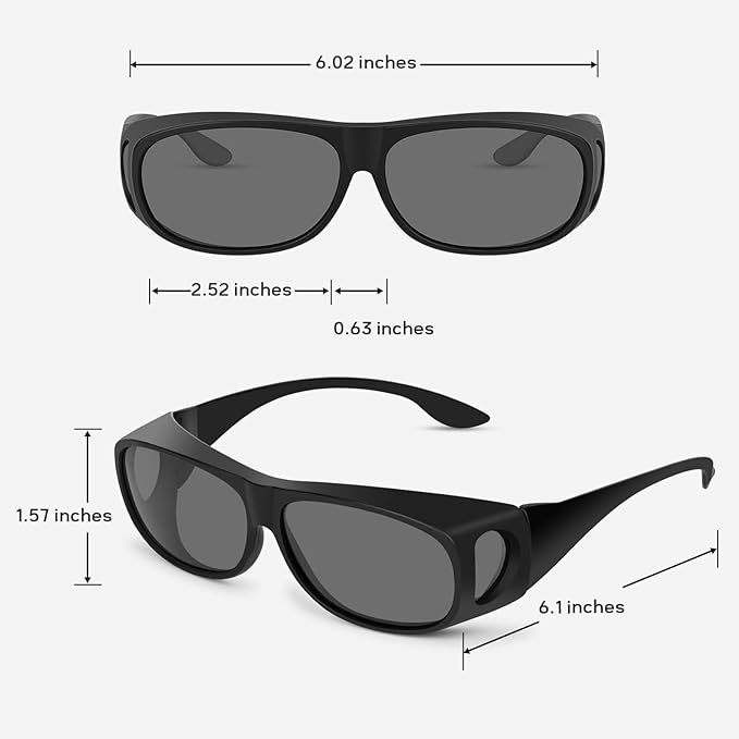 Hydroponic Indoor Grow Room Glasses (2-Pack), LED Grow Light Glasses for Eye Protection in Greenhouse & Vertical Farming