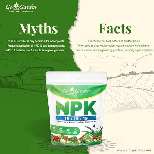 Go Garden Npk 19 19 19 Plant Food Powder for Plants and Gardening Purpose - 400 Gm