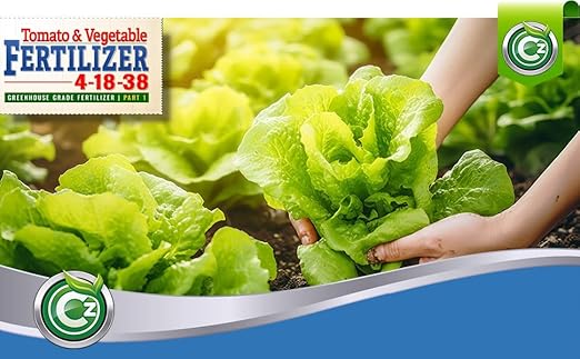 4-18-38 Fertilizer Made in USA – 100% Water Soluble Plant Food for Hydroponics and Soil Gardens - Tomatoes, Peppers & Leafy Greens - Super Concentrated - Makes 1000 Gallons!