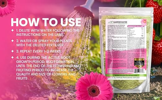 0-50-30 Universal Premium Bud and Bloom Booster Increases Flowering & Yield, for Use in Soil and Hydroponics, Super Concentrated Flower Fuel (1 LBS)