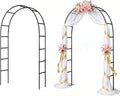 7.9 Ft H x 4.6 Ft W 2 Pack Metal Pergola Arbor,Assemble Freely 3 Sizes,for Various Climbing Plant Wedding Garden Arch