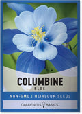 Gardeners Basics, Blue Columbine Seeds for Planting (Aquilegia Seeds) - Beautiful Blue Perennial Flower to Plant in Your Flower Garden Open Pollinated, Non-GMO