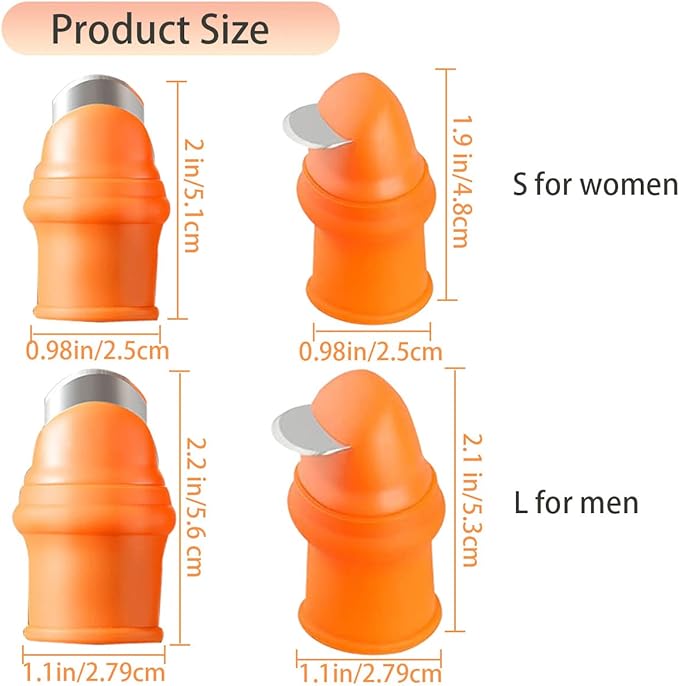 Garden Silicone Thumb Knife, Harvesting Tools for Garden, Harvesting Knife with Cut Resistant Finger Cots, Garden Tool Set for Trimming Plant, Gardening Gifts and Kitchen Help