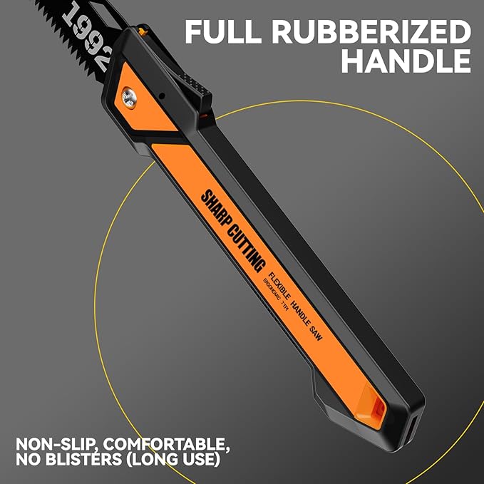 Folding Saw 10 Inch, SK5 Blade Pruning Hand Saws for Wood Cutting, Tree Trimming, Camping, Hiking, Landscaping, Heavy Duty Dry Wood Pruning Saws With Triple-Ground Teeth, Gifts for Men