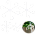 4 PCS Plant Stem Support, Climbing House Plant Stem Support, Plant Supports for Indoor Plants, Reusable Houseplant Accessories（Transparent）