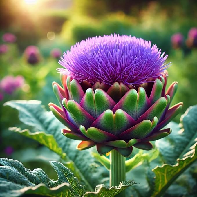 French Globe Artichoke Purple - Heirloom Vegetable - GMO Free