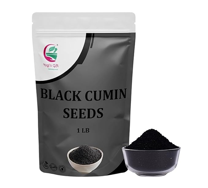Black Cumin Seeds 1 LB, Nigella Sativa, 100% Pure & Natural, Premium Quality Kalonji Seeds, Perfect for Seasoning, Cooking, Sprouting & Herbal Uses - By Yogi’s Gift®