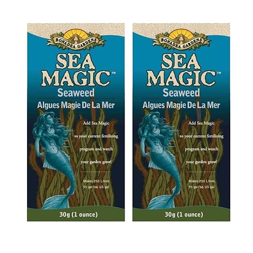 Pack of 2 - Sea Magic Dry Soluble Seaweed Extract Fertilizer - 60 Grams Total - Makes 132 US Gallons