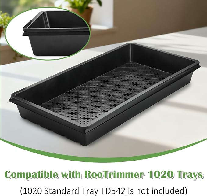 10 Pack 1020 Mesh Trays, Extra Strength 1020 Mesh Bottom Trays with Holes, 20'' x 10'', Heavy Duty Propagation Flats for Microgreens, Seed Starting, Soil Blocks, Hydroponics & Wheatgrass