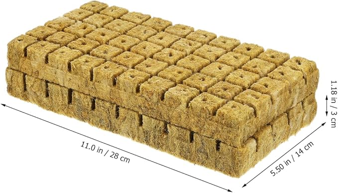 100pcs Plant Propagation Soil Blocks Oasis Cubes for Seedling Start Soilless Culture
