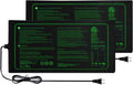 Upgrade Version 2PK Seedling Heat Mat with ETL Listed,Warm Hydroponic Heating Pad for Seed Starting,Indoor Gardening,Brewing and Greenhouses,Durable Waterproof Black Plant Heat Mat